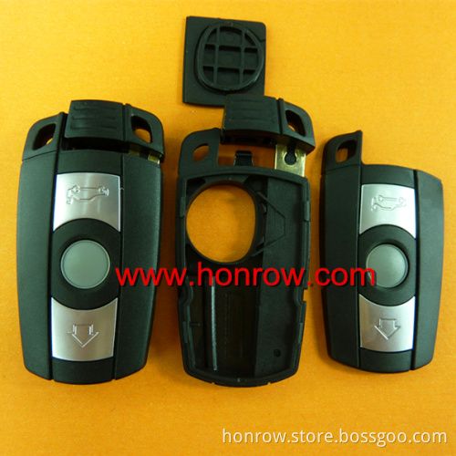 High quality BM 5 series 3 button remote key blank with smart key blade battery holders in the shell